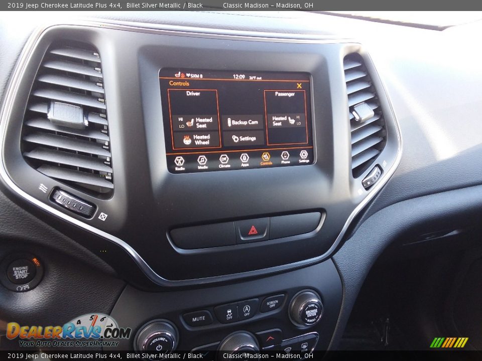 2019 Jeep Cherokee Latitude Plus 4x4 Billet Silver Metallic / Black Photo #8