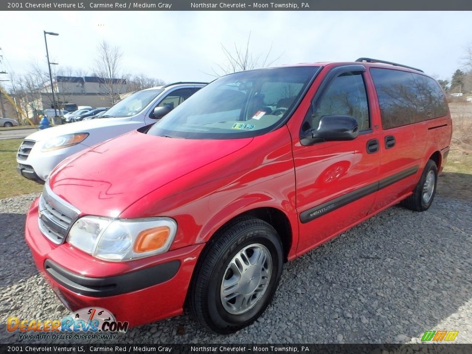 2001 Chevrolet Venture LS Carmine Red / Medium Gray Photo #1