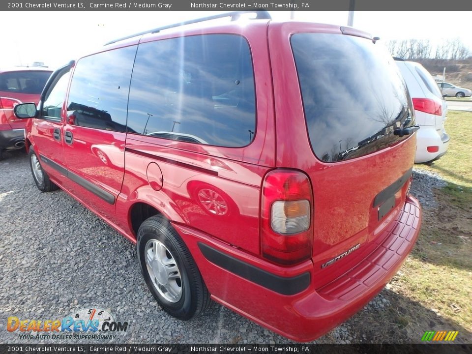 2001 Chevrolet Venture LS Carmine Red / Medium Gray Photo #2
