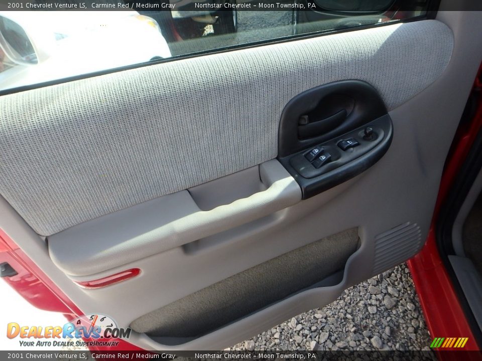 2001 Chevrolet Venture LS Carmine Red / Medium Gray Photo #10