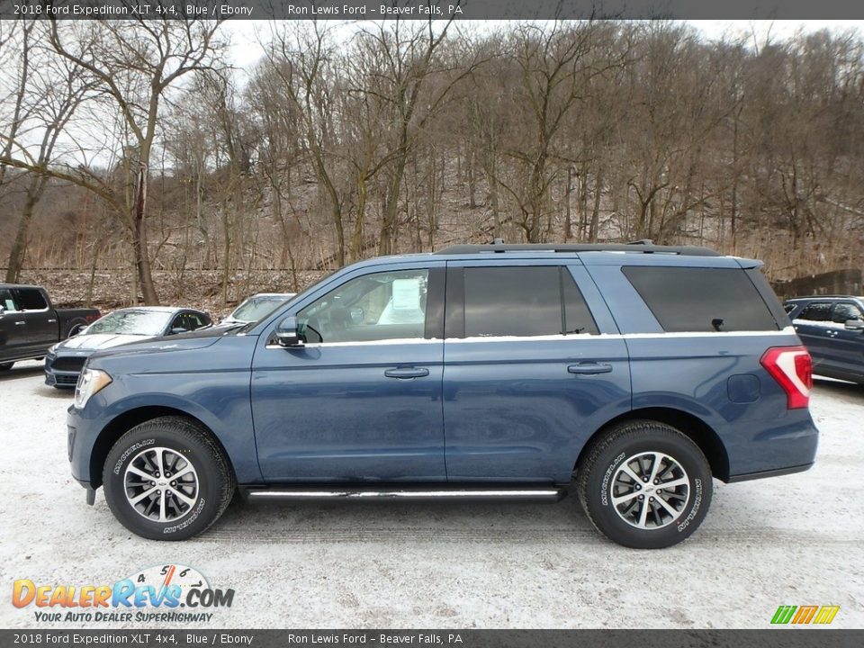 Blue 2018 Ford Expedition XLT 4x4 Photo #6