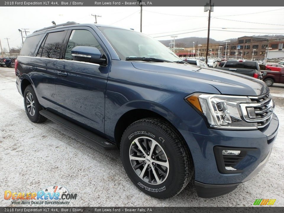 Blue 2018 Ford Expedition XLT 4x4 Photo #9