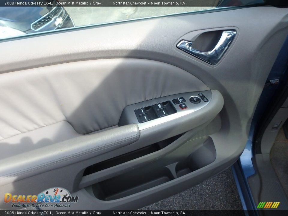 2008 Honda Odyssey EX-L Ocean Mist Metallic / Gray Photo #12