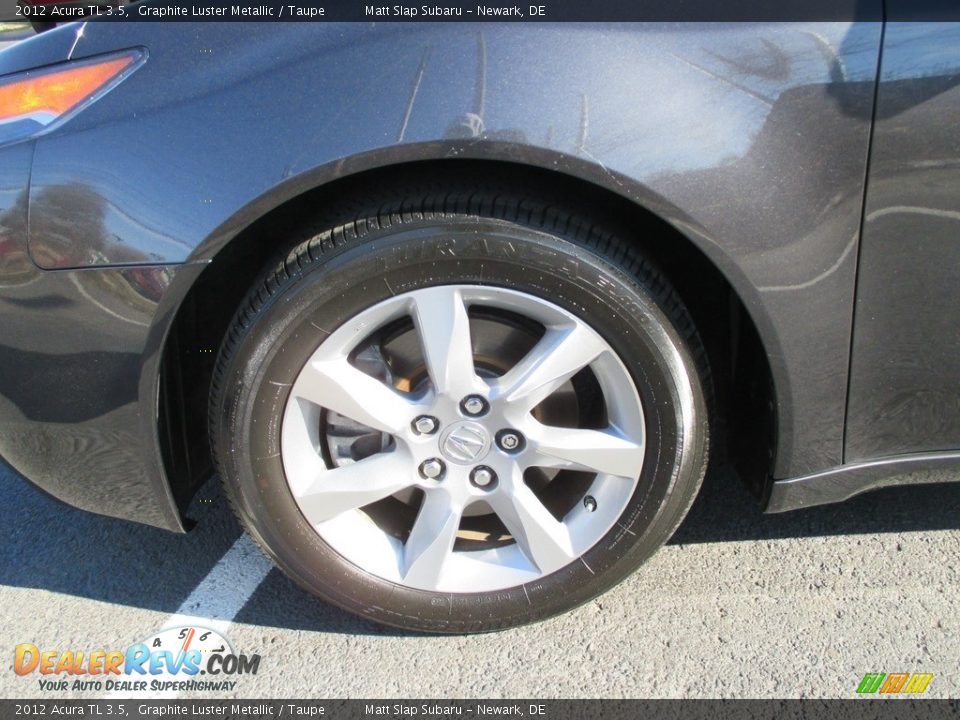 2012 Acura TL 3.5 Graphite Luster Metallic / Taupe Photo #23