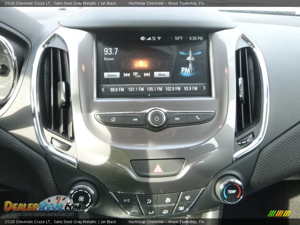 2018 Chevrolet Cruze LT Satin Steel Gray Metallic / Jet Black Photo #18