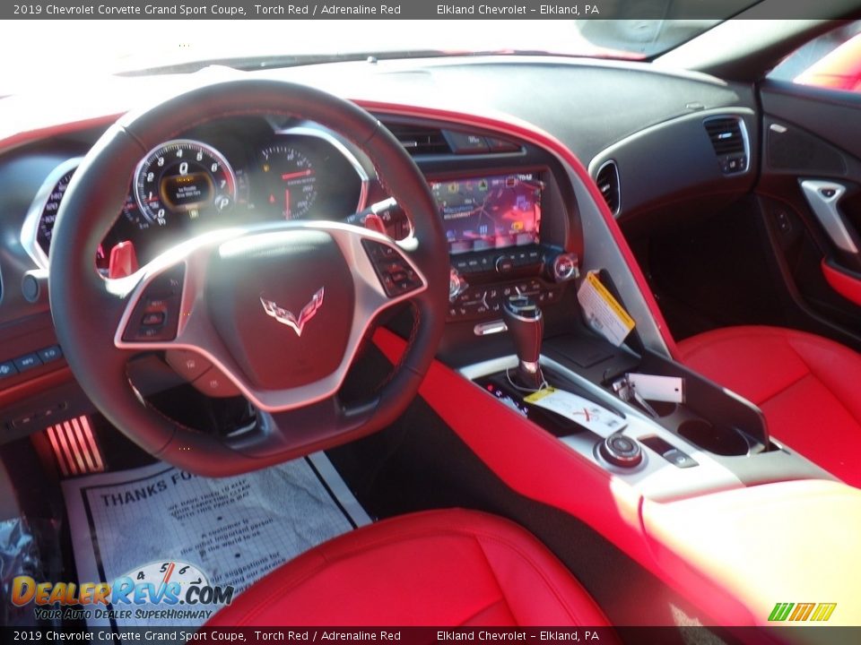 2019 Chevrolet Corvette Grand Sport Coupe Torch Red / Adrenaline Red Photo #22