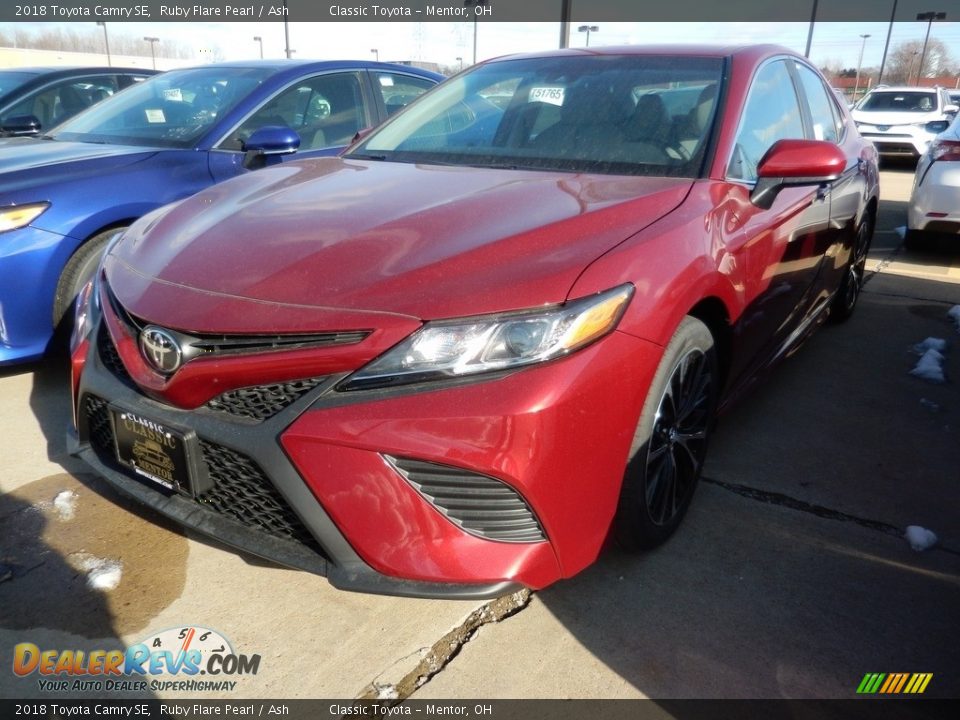 2018 Toyota Camry SE Ruby Flare Pearl / Ash Photo #1