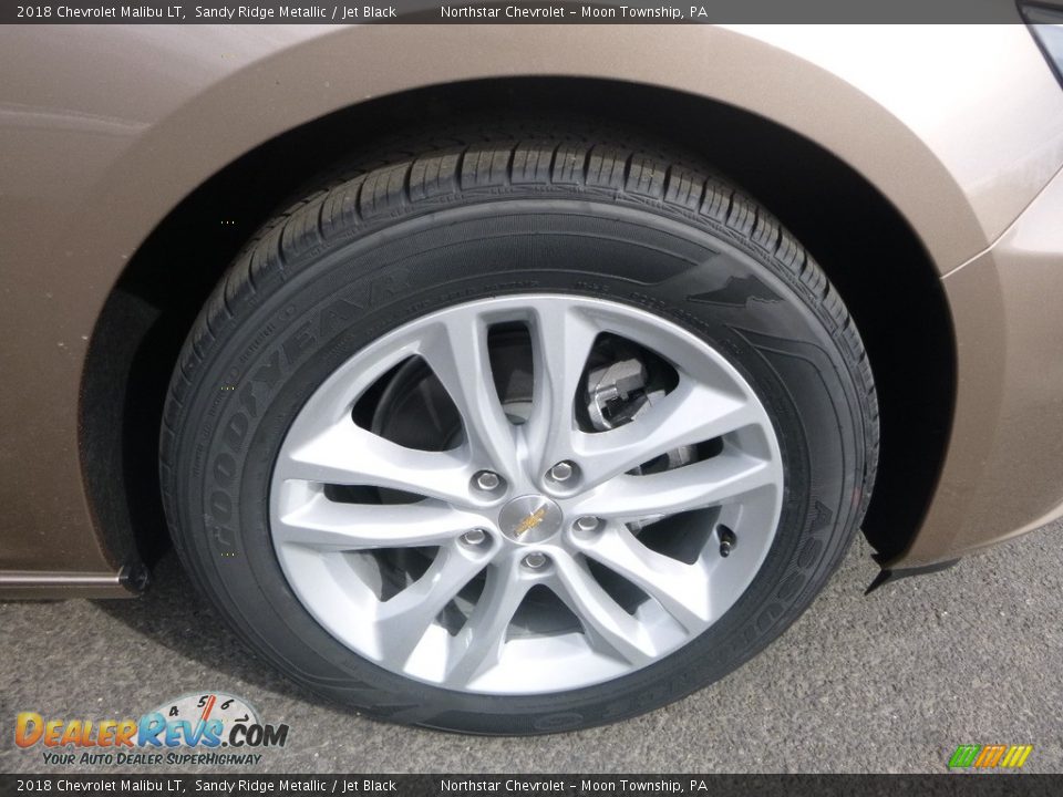 2018 Chevrolet Malibu LT Sandy Ridge Metallic / Jet Black Photo #9