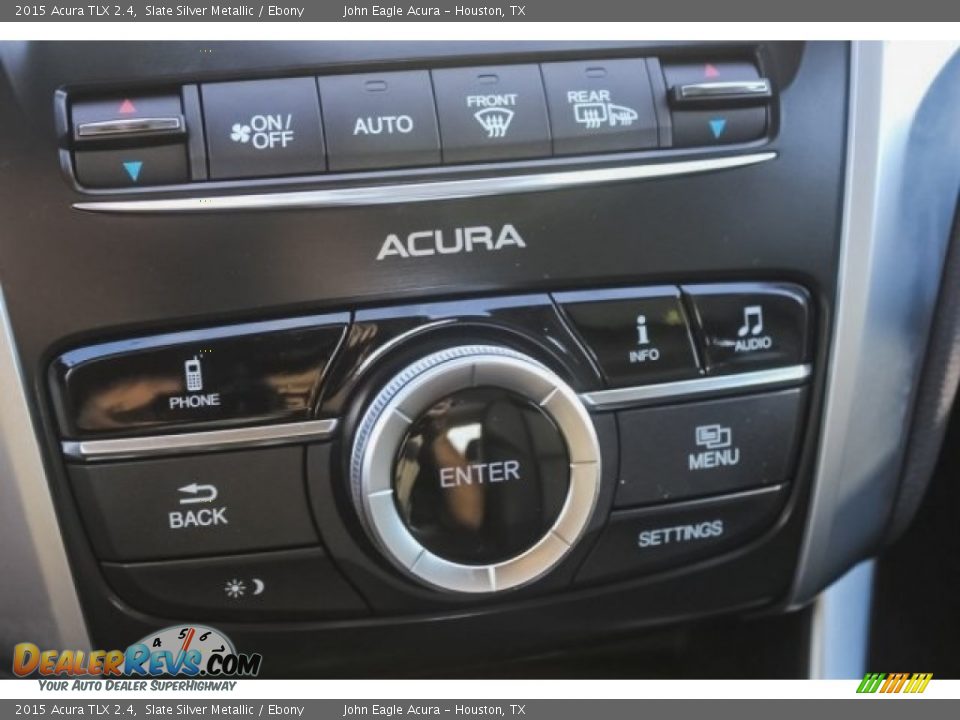 2015 Acura TLX 2.4 Slate Silver Metallic / Ebony Photo #33