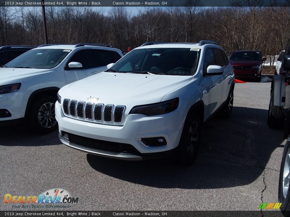 2019 Jeep Cherokee Limited 4x4 Bright White / Black Photo #1