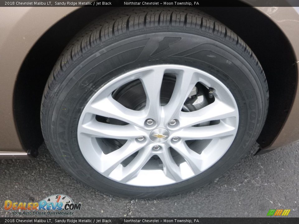2018 Chevrolet Malibu LT Sandy Ridge Metallic / Jet Black Photo #9