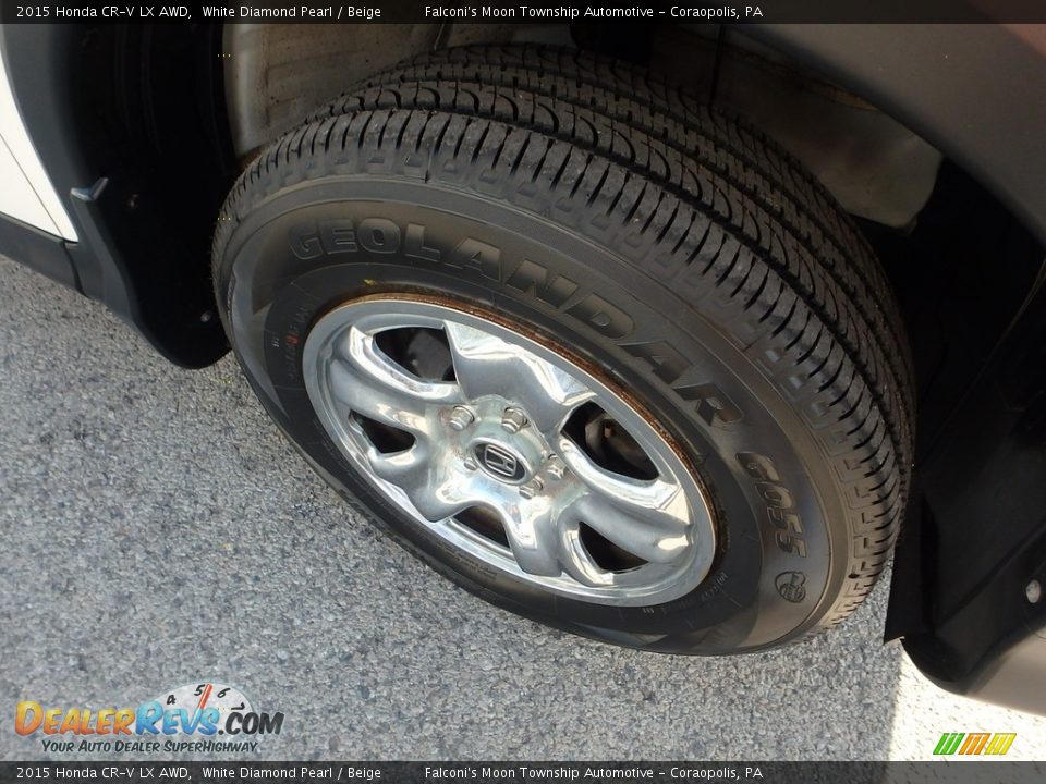 2015 Honda CR-V LX AWD White Diamond Pearl / Beige Photo #10