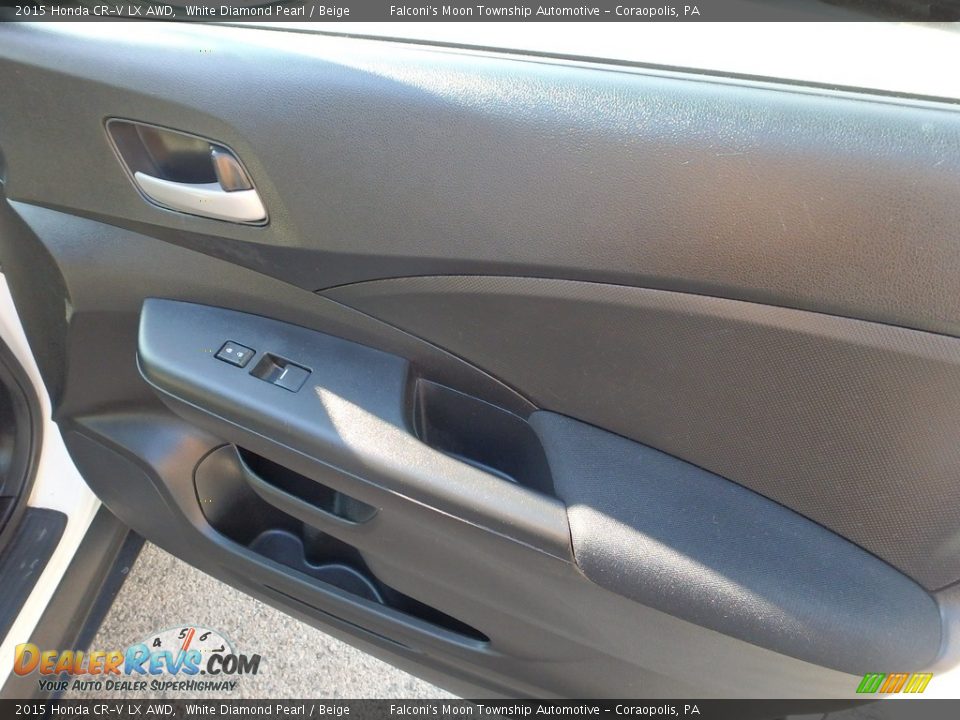 2015 Honda CR-V LX AWD White Diamond Pearl / Beige Photo #13