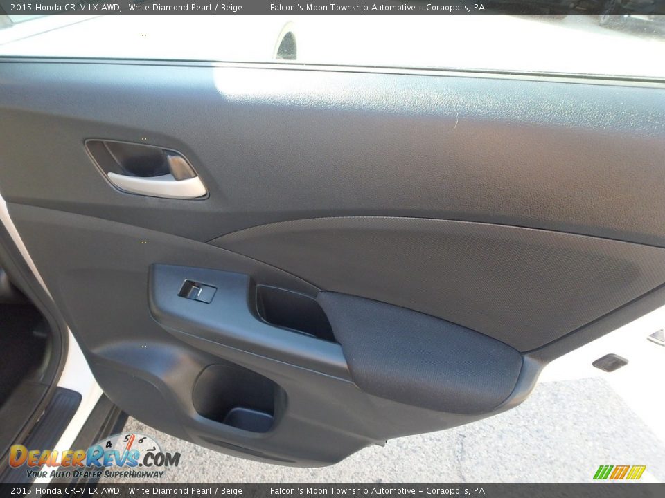 2015 Honda CR-V LX AWD White Diamond Pearl / Beige Photo #15