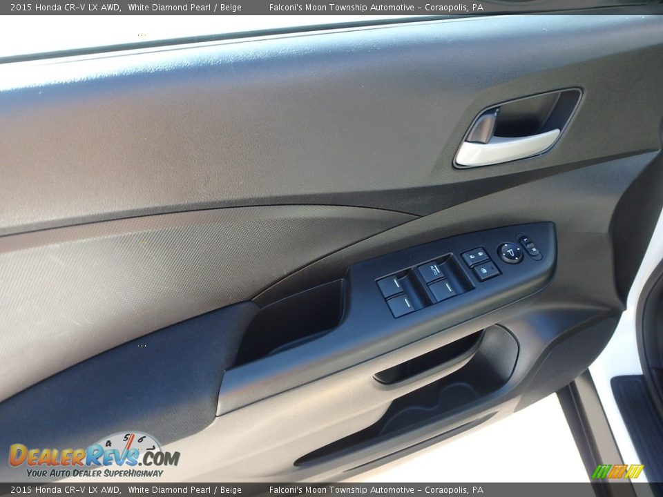 2015 Honda CR-V LX AWD White Diamond Pearl / Beige Photo #20
