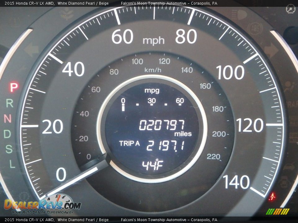 2015 Honda CR-V LX AWD White Diamond Pearl / Beige Photo #24