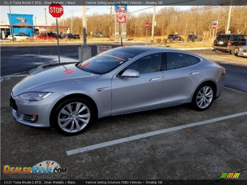 Silver Metallic 2015 Tesla Model S 85D Photo #9