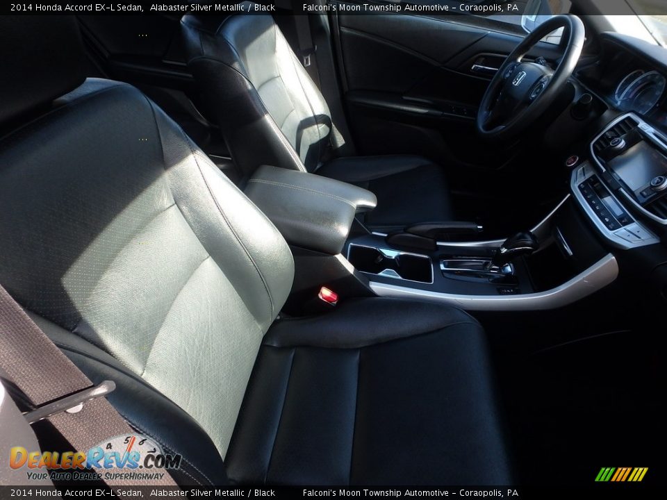 2014 Honda Accord EX-L Sedan Alabaster Silver Metallic / Black Photo #10