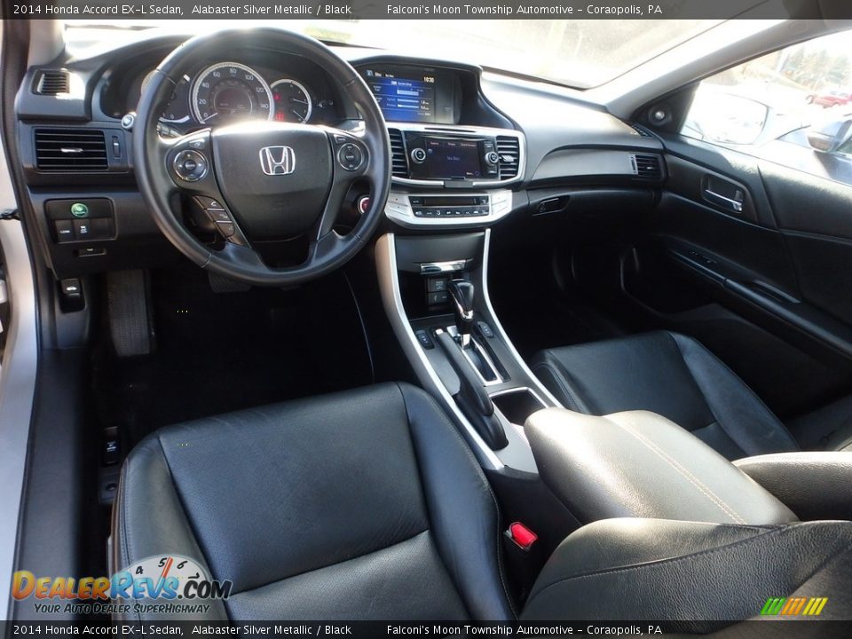 2014 Honda Accord EX-L Sedan Alabaster Silver Metallic / Black Photo #17