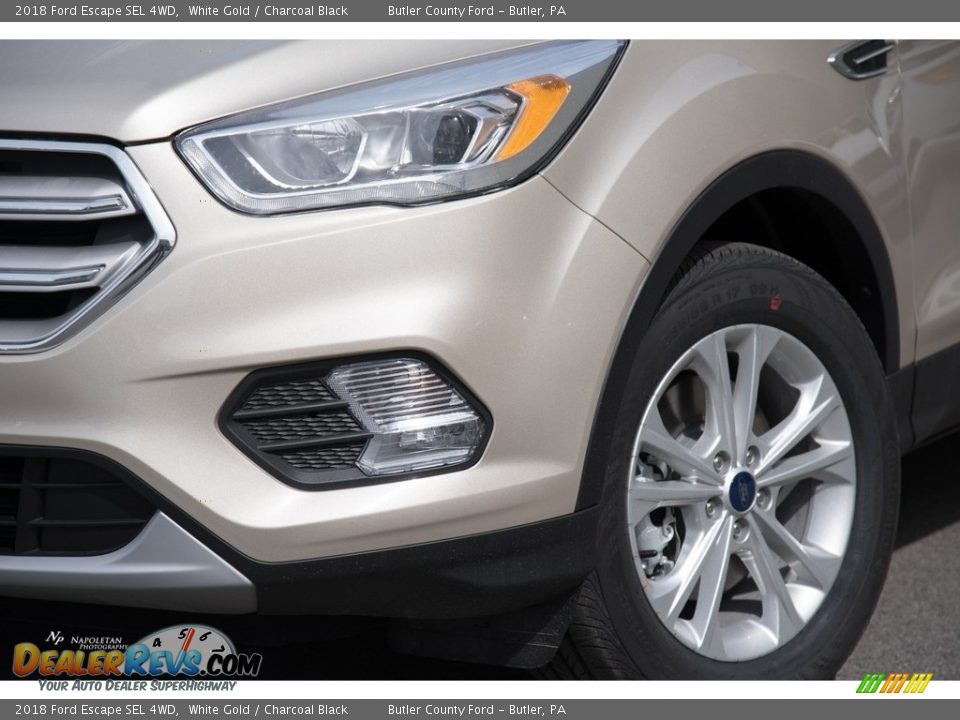 2018 Ford Escape SEL 4WD White Gold / Charcoal Black Photo #2