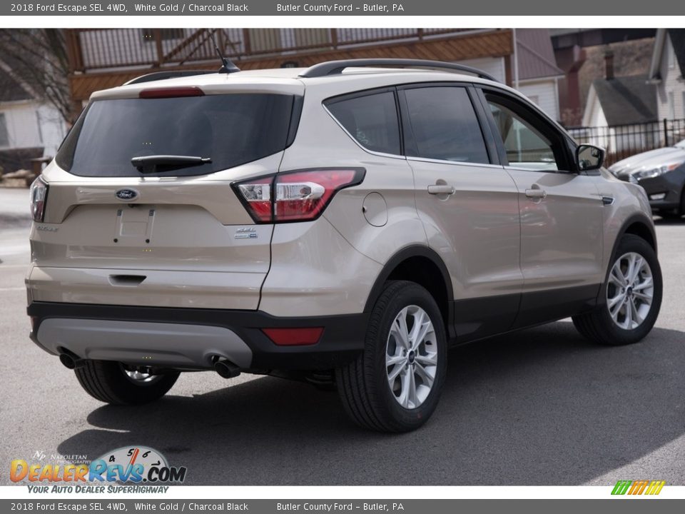 2018 Ford Escape SEL 4WD White Gold / Charcoal Black Photo #3