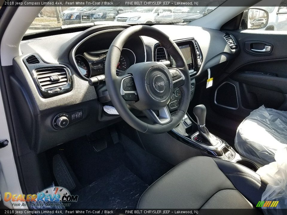 2018 Jeep Compass Limited 4x4 Pearl White Tri–Coat / Black Photo #7