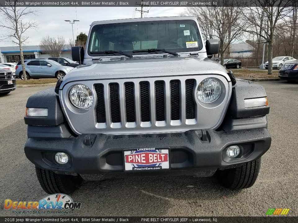 2018 Jeep Wrangler Unlimited Sport 4x4 Billet Silver Metallic / Black Photo #2