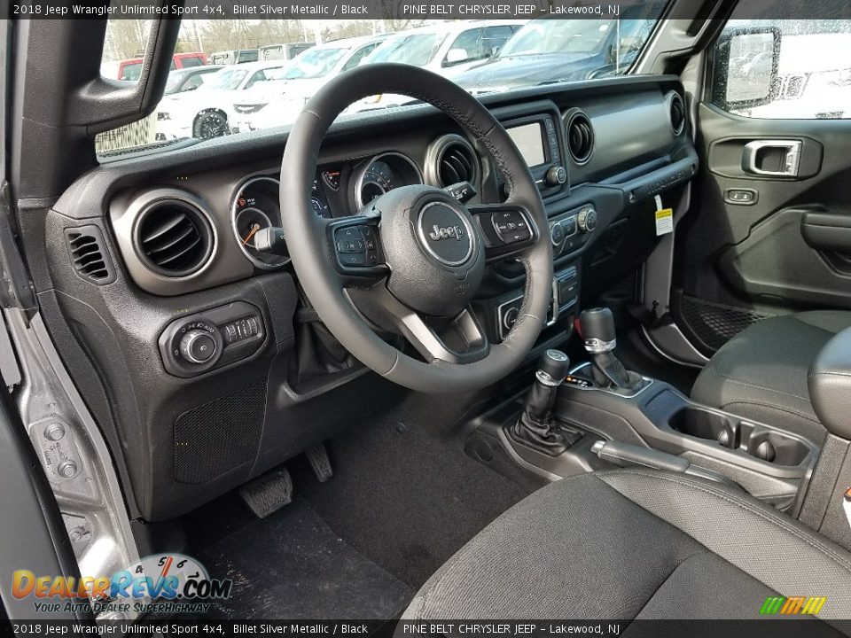 2018 Jeep Wrangler Unlimited Sport 4x4 Billet Silver Metallic / Black Photo #7