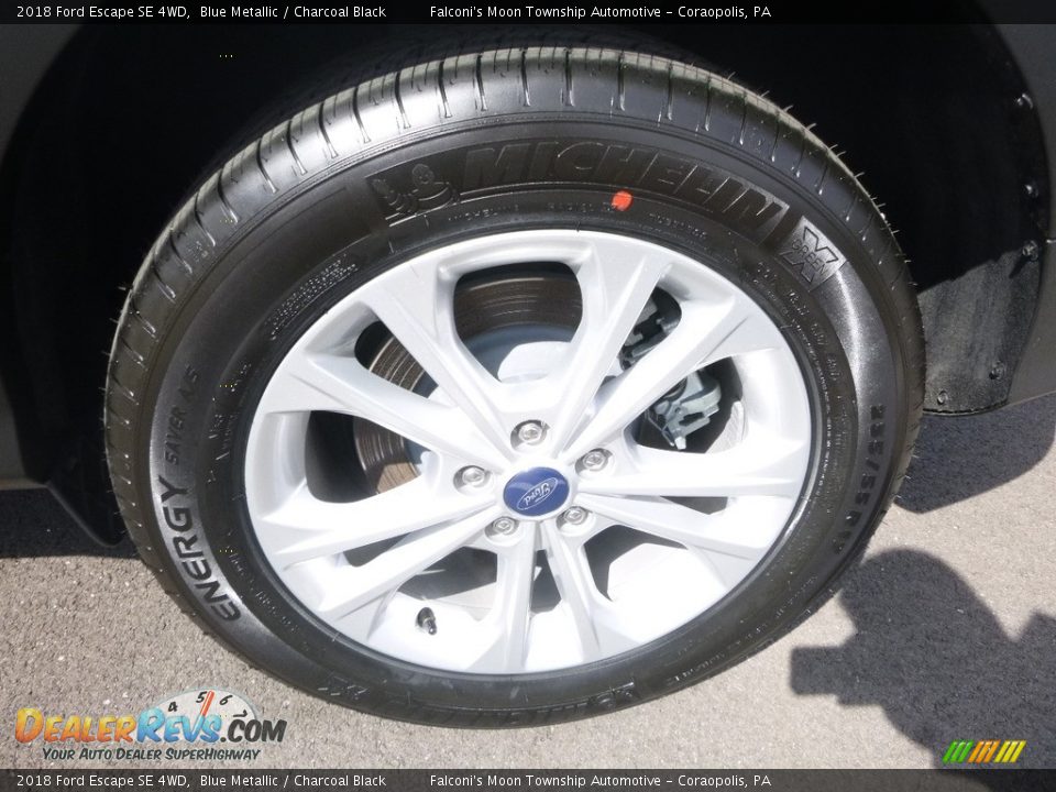 2018 Ford Escape SE 4WD Blue Metallic / Charcoal Black Photo #7