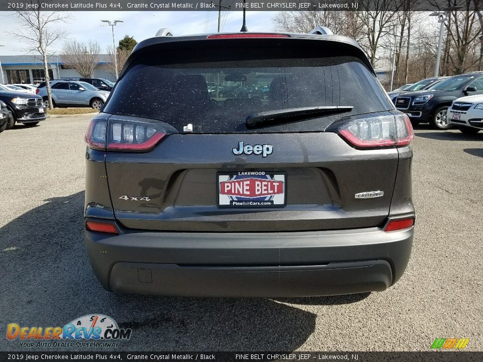 2019 Jeep Cherokee Latitude Plus 4x4 Granite Crystal Metallic / Black Photo #5