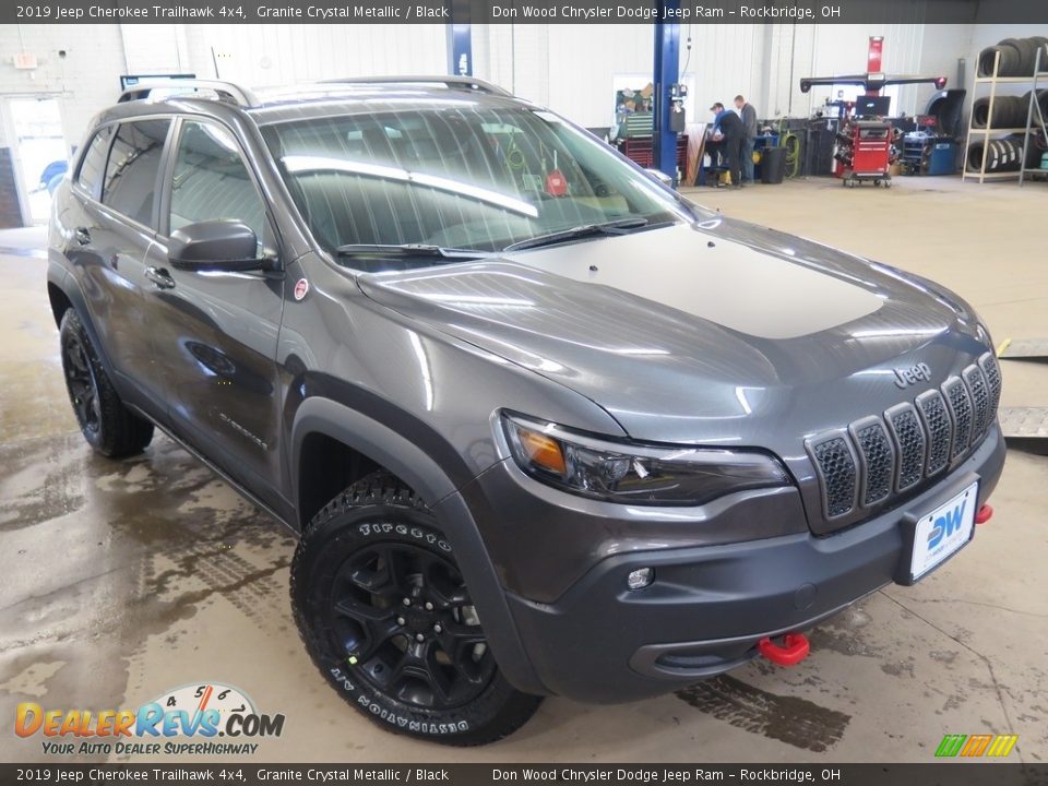 2019 Jeep Cherokee Trailhawk 4x4 Granite Crystal Metallic / Black Photo #5