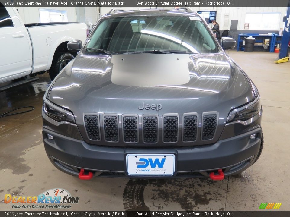 2019 Jeep Cherokee Trailhawk 4x4 Granite Crystal Metallic / Black Photo #7