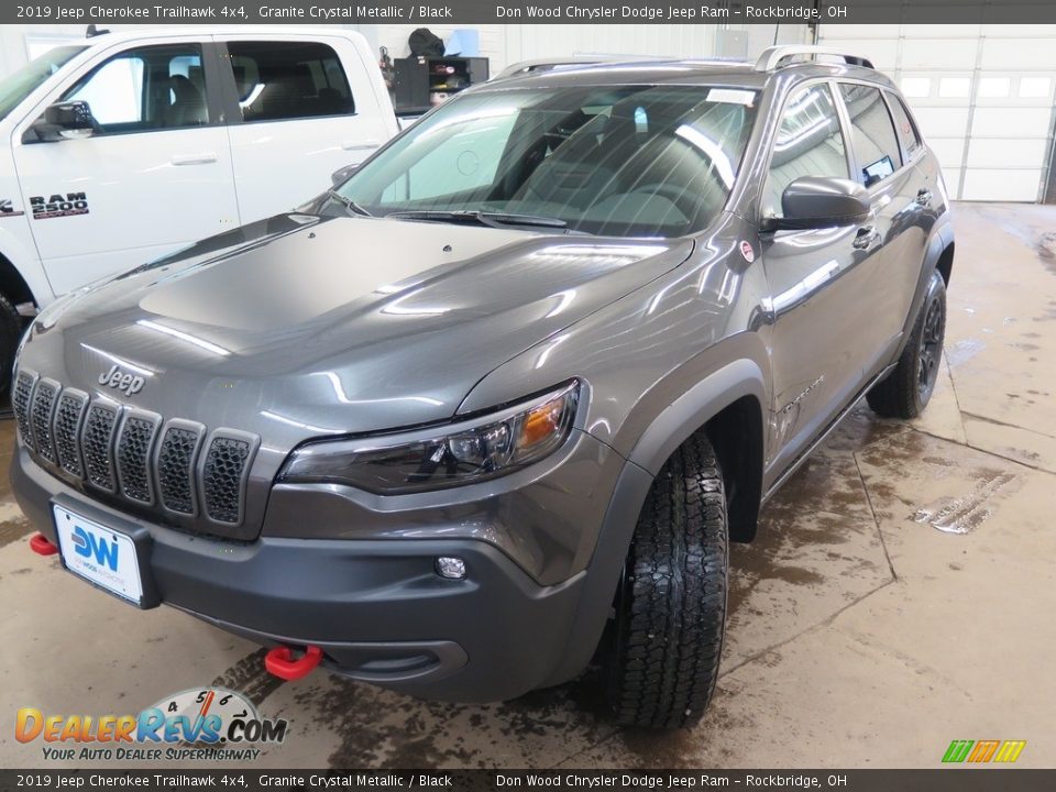 2019 Jeep Cherokee Trailhawk 4x4 Granite Crystal Metallic / Black Photo #8