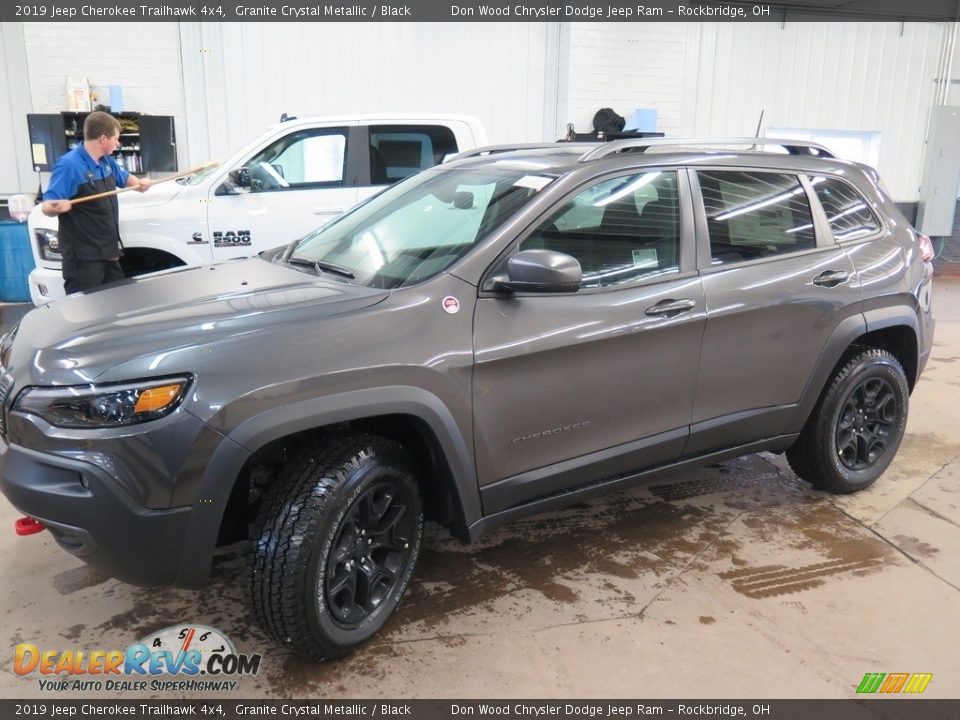 2019 Jeep Cherokee Trailhawk 4x4 Granite Crystal Metallic / Black Photo #9