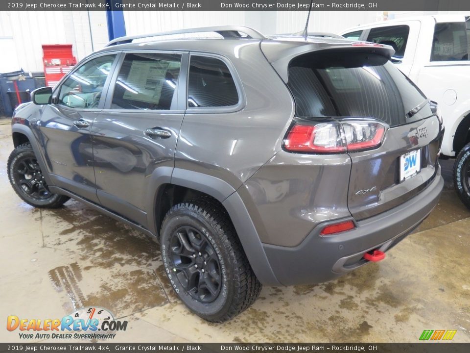 2019 Jeep Cherokee Trailhawk 4x4 Granite Crystal Metallic / Black Photo #10