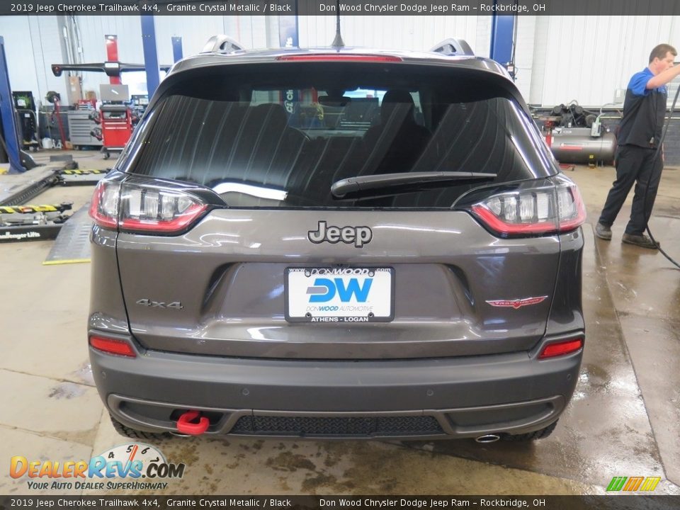 2019 Jeep Cherokee Trailhawk 4x4 Granite Crystal Metallic / Black Photo #11