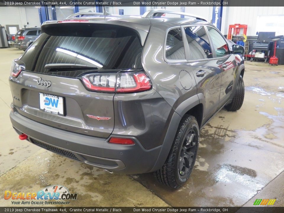 2019 Jeep Cherokee Trailhawk 4x4 Granite Crystal Metallic / Black Photo #12