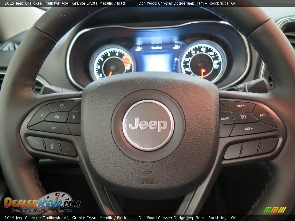 2019 Jeep Cherokee Trailhawk 4x4 Steering Wheel Photo #14