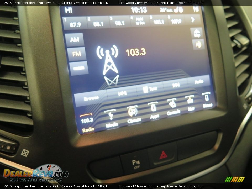 2019 Jeep Cherokee Trailhawk 4x4 Granite Crystal Metallic / Black Photo #16