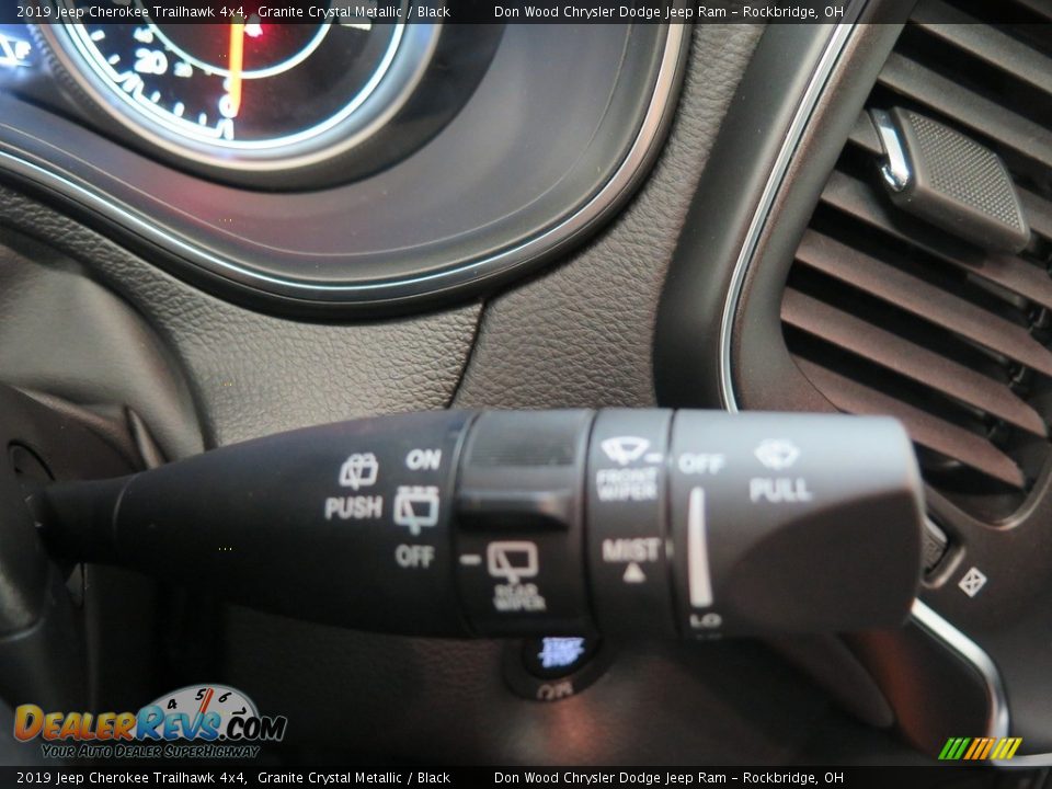2019 Jeep Cherokee Trailhawk 4x4 Granite Crystal Metallic / Black Photo #27