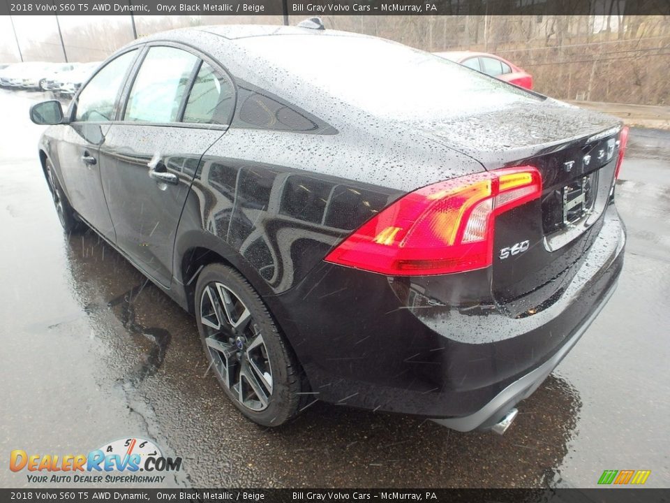 2018 Volvo S60 T5 AWD Dynamic Onyx Black Metallic / Beige Photo #5