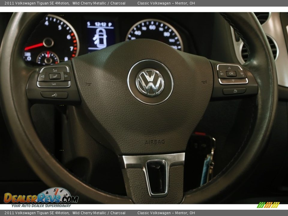 2011 Volkswagen Tiguan SE 4Motion Wild Cherry Metallic / Charcoal Photo #6