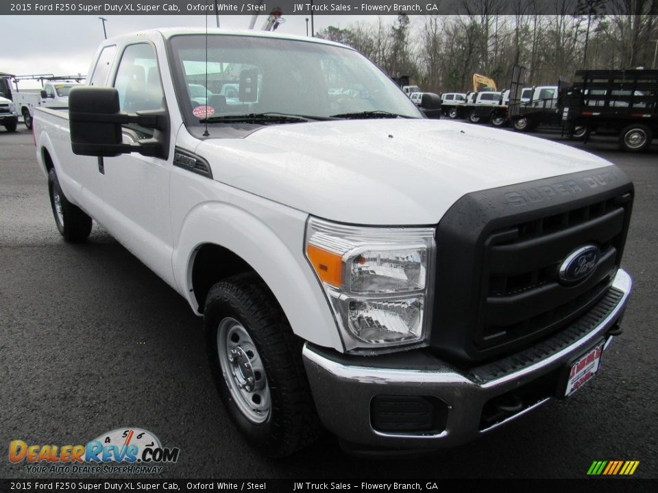 2015 Ford F250 Super Duty XL Super Cab Oxford White / Steel Photo #7