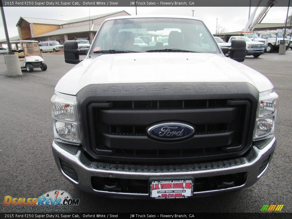 2015 Ford F250 Super Duty XL Super Cab Oxford White / Steel Photo #8