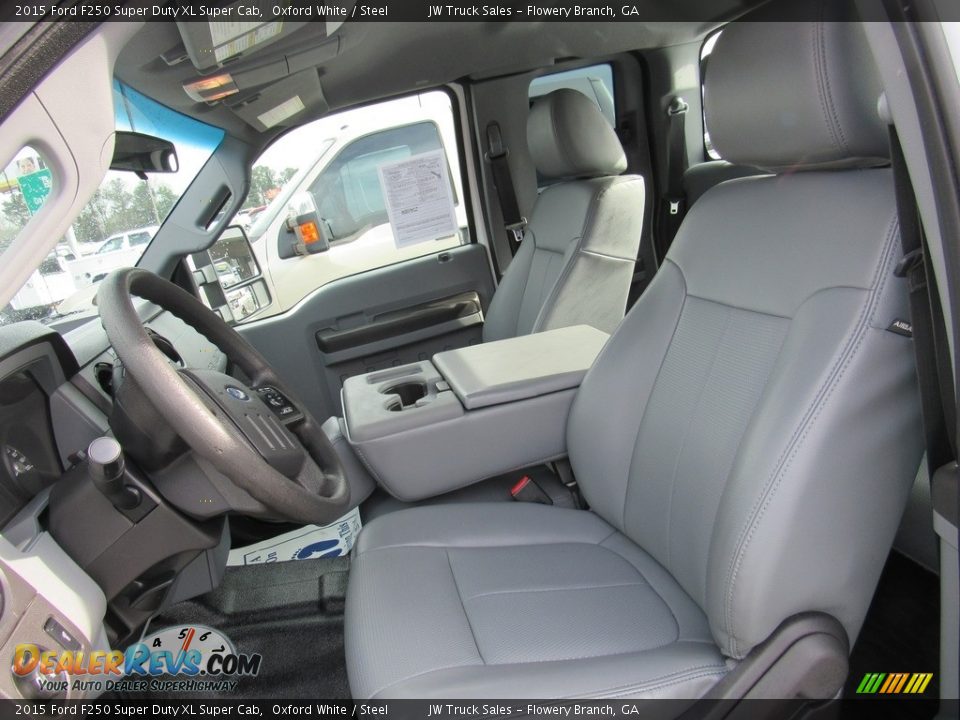 2015 Ford F250 Super Duty XL Super Cab Oxford White / Steel Photo #10