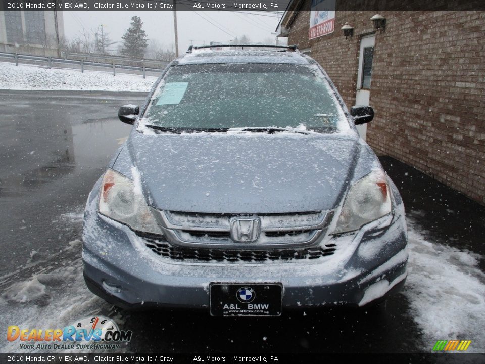 2010 Honda CR-V EX AWD Glacier Blue Metallic / Gray Photo #8