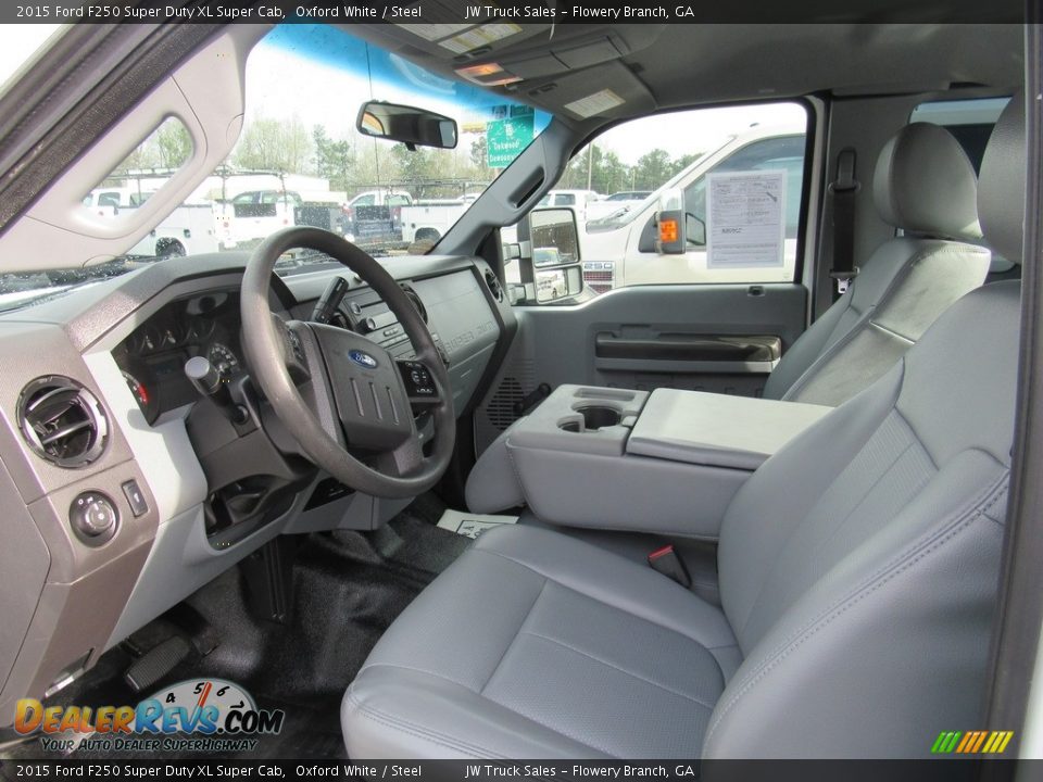 2015 Ford F250 Super Duty XL Super Cab Oxford White / Steel Photo #11