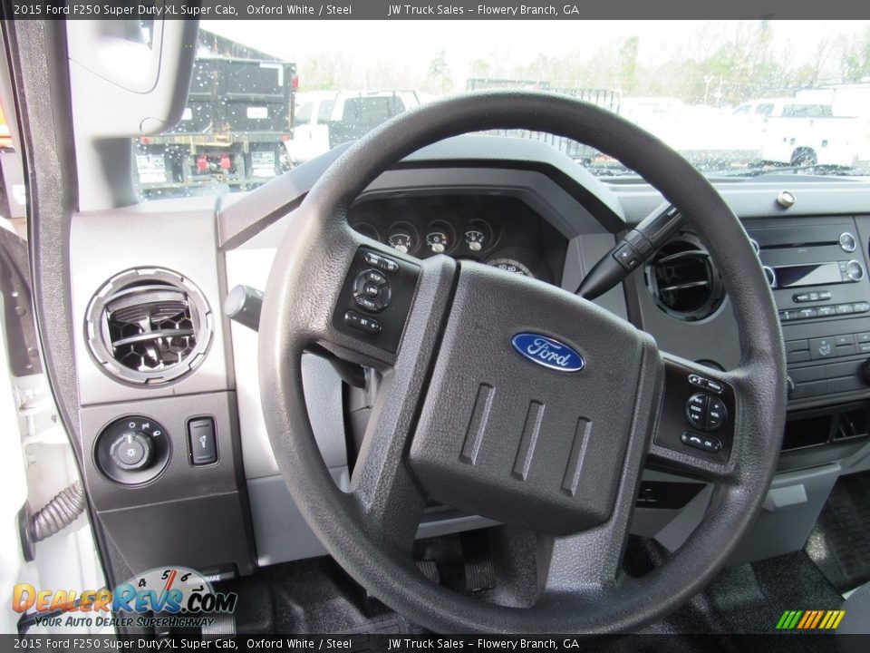 2015 Ford F250 Super Duty XL Super Cab Oxford White / Steel Photo #13