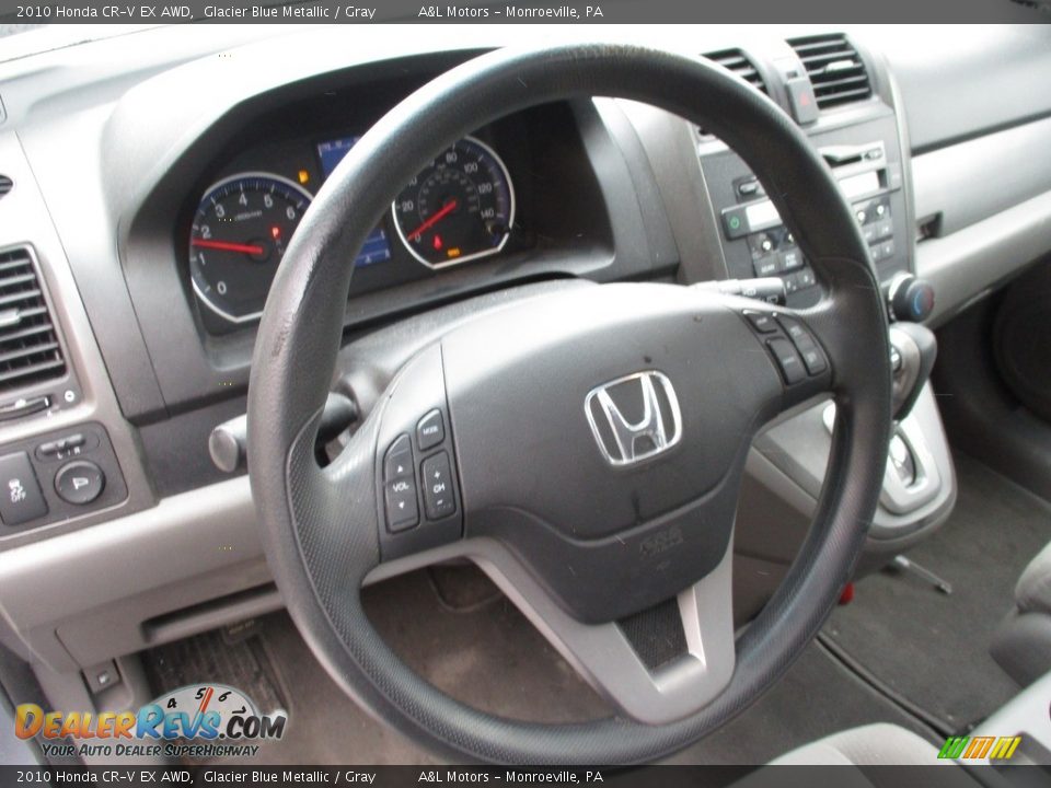 2010 Honda CR-V EX AWD Glacier Blue Metallic / Gray Photo #14