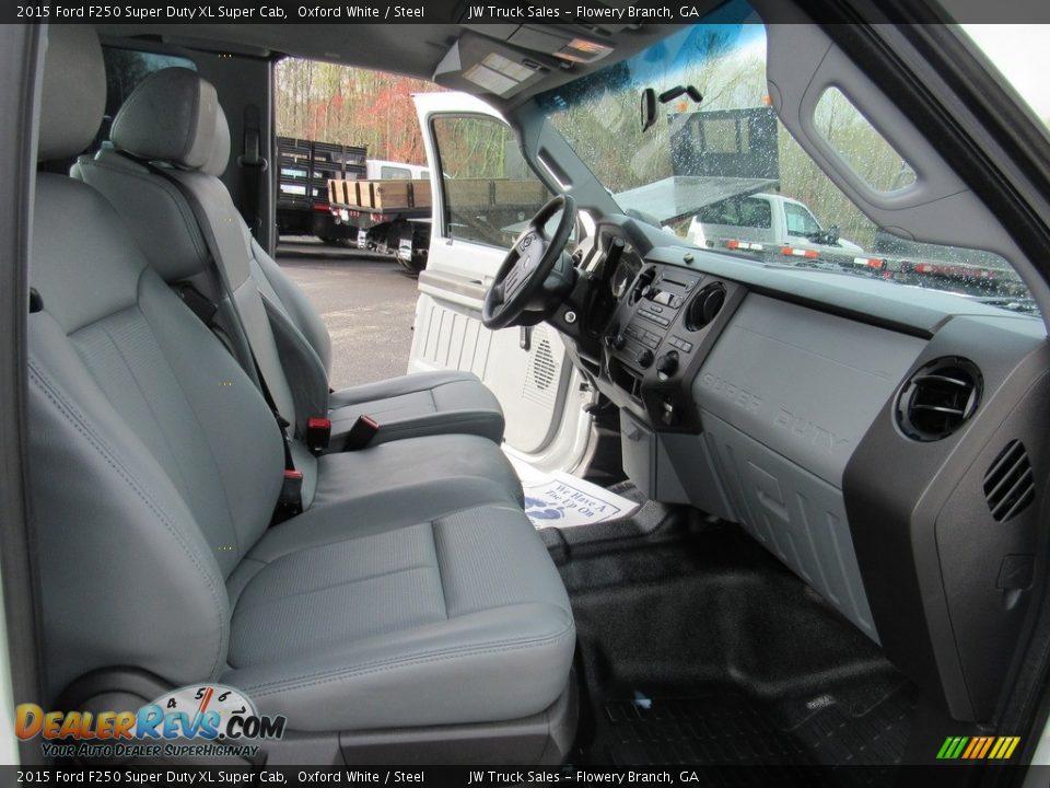 2015 Ford F250 Super Duty XL Super Cab Oxford White / Steel Photo #18